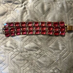 Pink Vintage Gemstone Bracelet